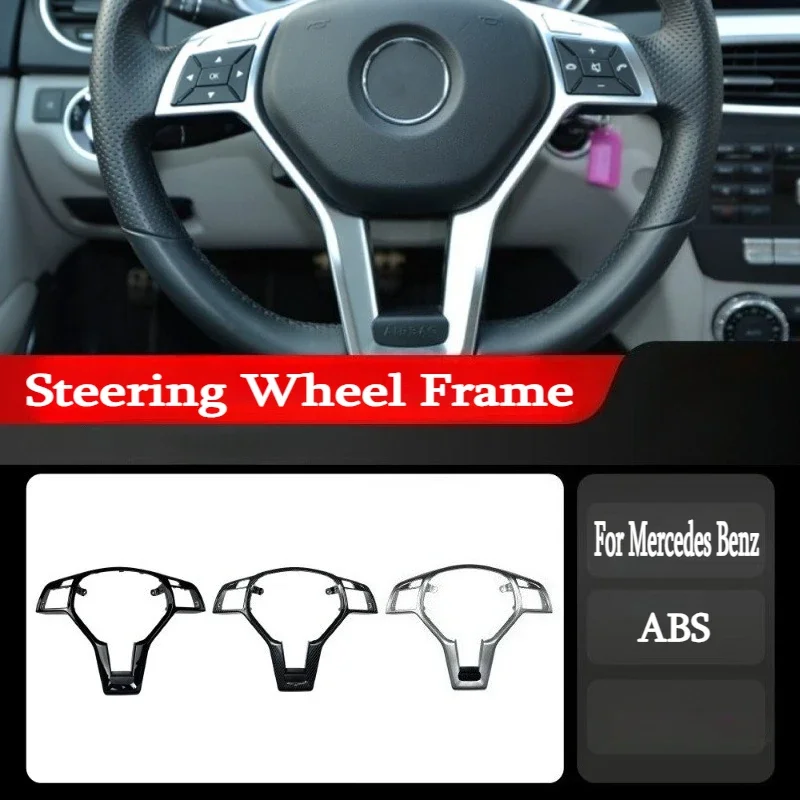 

For Mercedes Benz A C E CLA CLS GLA Class W176 W204 W212 C117 ABS Steering Wheel Frame Car Interior Modified Accessories