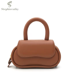 SC Small Cute Top-handle Bags Women Genuine Leather Flap Purses Fashion Cross body Shoulder Handbags Daily Portable Dating Gift