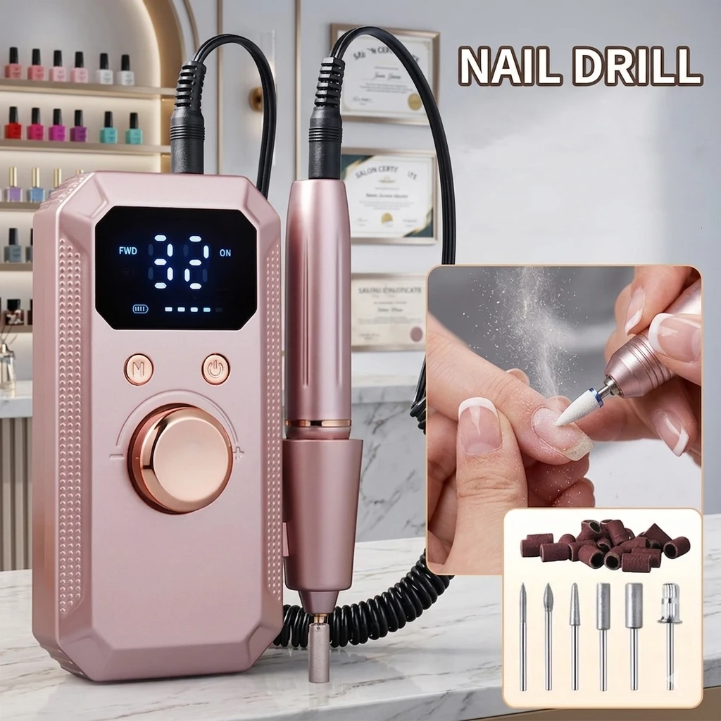 Women Accessories Combo Gift - Rechargeable Electric Nail Polisher Kit with