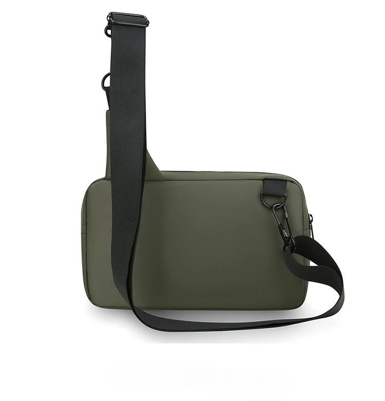 Practical Sling Shoulder Crossbody Pack Multi‑Pocket Zipper Messenger Bag for Commuting Travel Outdoor Daily Casual Activities