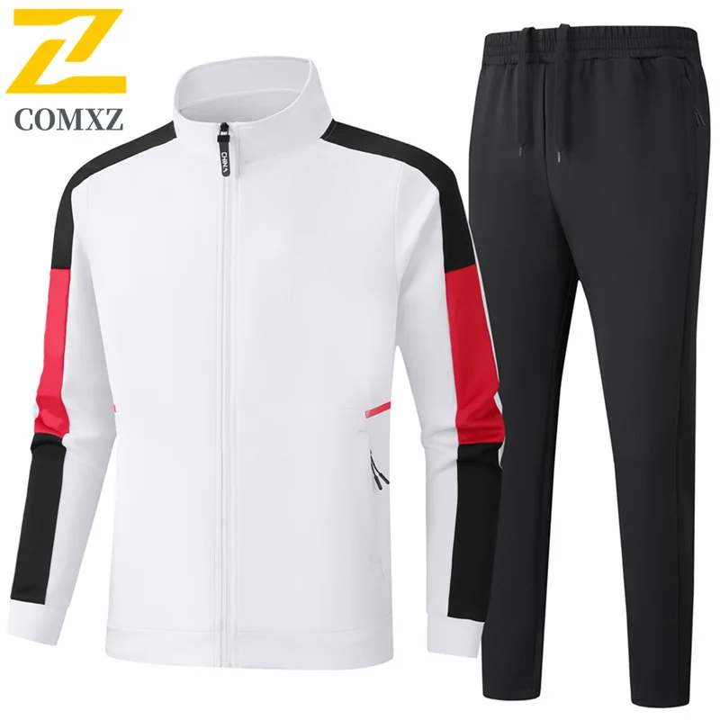 

Spring Autumn Men's Sportswear Casual Sets Men Joggers Sportswear Jackets + Pants 2 Piece Sets Gym Running Sports Suit Tracksuit