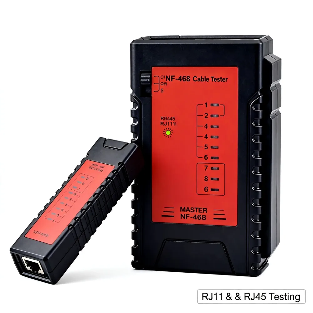 

High Quality NF-468 Ethernet LAN Network Cable Tester RJ45 POE RJ11 Telephone Phone Wire Tracker Diagnose Tone Tracer
