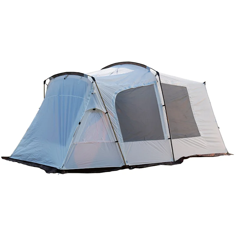 Outdoor Camping Car Tail Tent Two Bedroom One Hall Tunnel Tent No need to Build Multifunctional Car Tail Tent