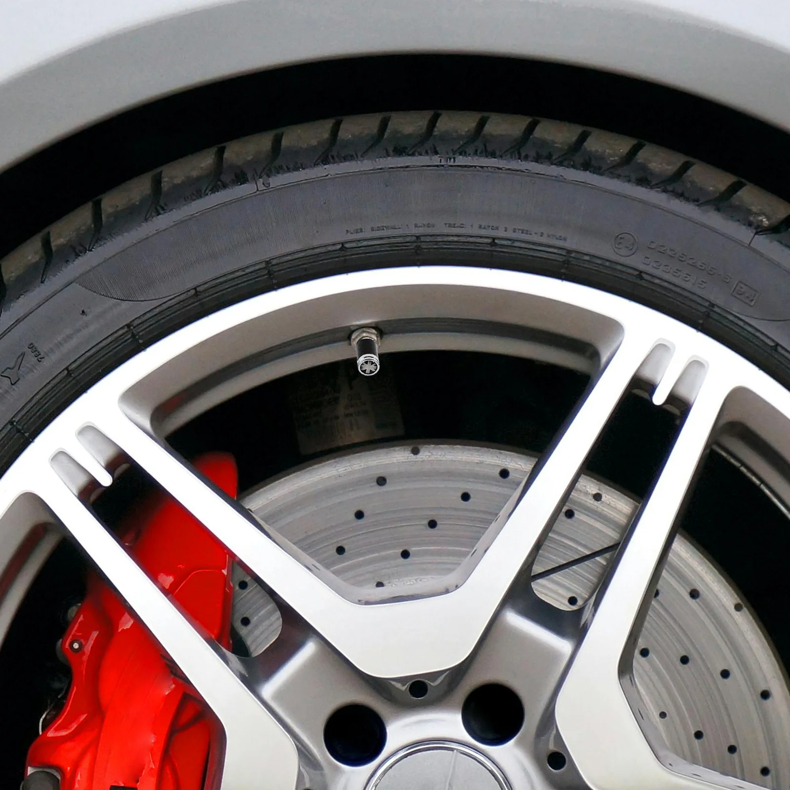 

4pcs Metal Tire Valve Stem Caps Copper Uk Flag Decorative Auto Accessories Replacement For Cars Suvs Trucks Motorcycles Valve