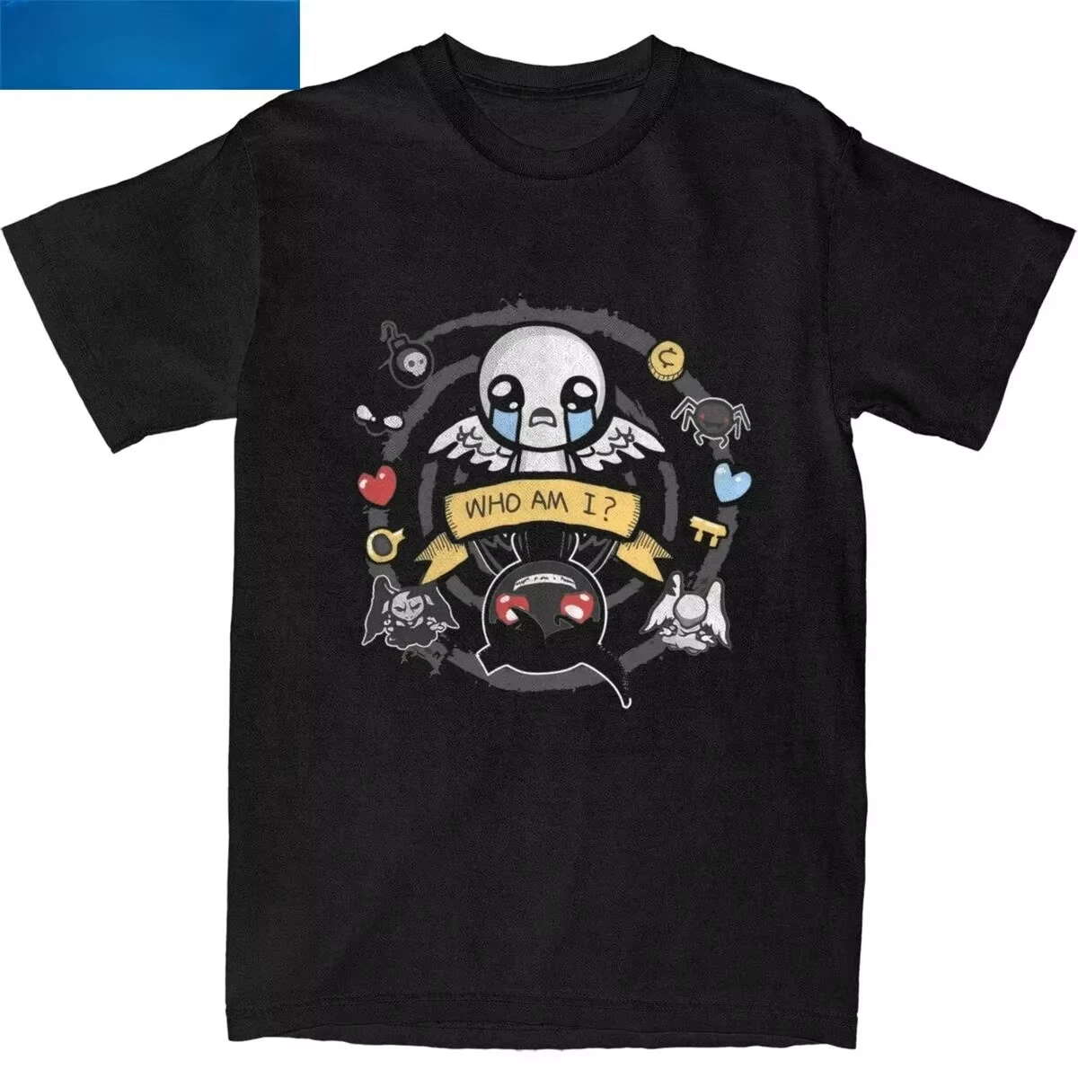 The Binding of Isaac Print T-shirts for Men Women Fashion Hip Hop Oversized Unisex Streetwear Trendy Cotton Short Sleeves soft