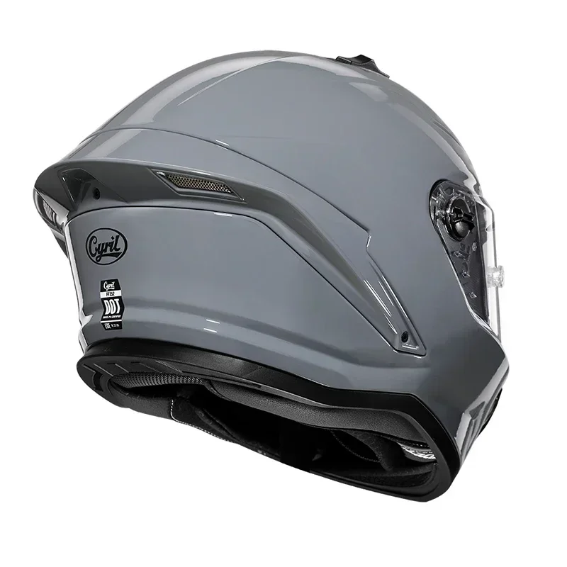 안전 경량 풀 페이스 헬멧, DOT 인증, 편안한 듀얼 바이저, 시릴 통기성 스포츠 스트리트 모토 헬멧