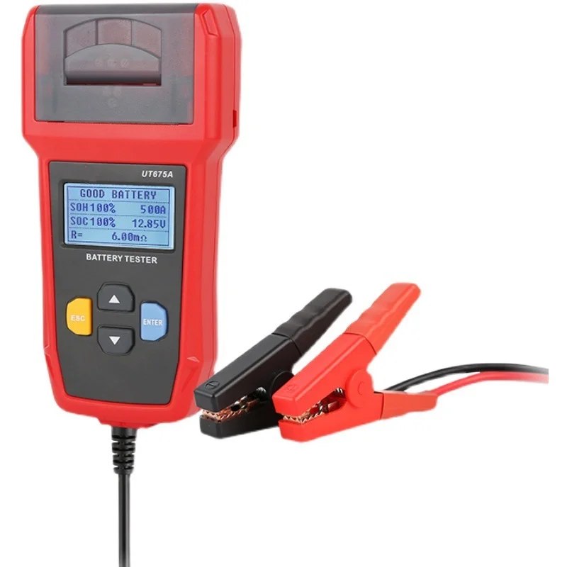 

Brand Car Battery Tester 12V 24V DC Charger Analyzer Capacity Load Checker Cranking System Test 40-2000CCA USB Printer Tools