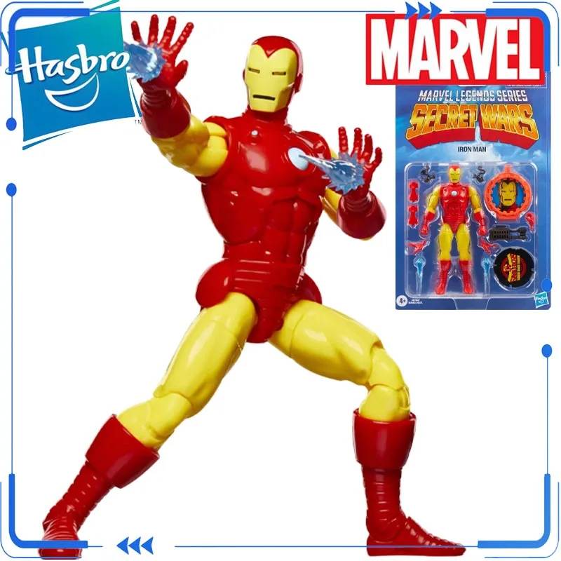 

Оригинальные фигурки Hasbro Marvel Legends Secret Wars: Железный человек, Человек-паук, игрушки для мальчиков и девочек, подарок, коллекционная модель, украшение