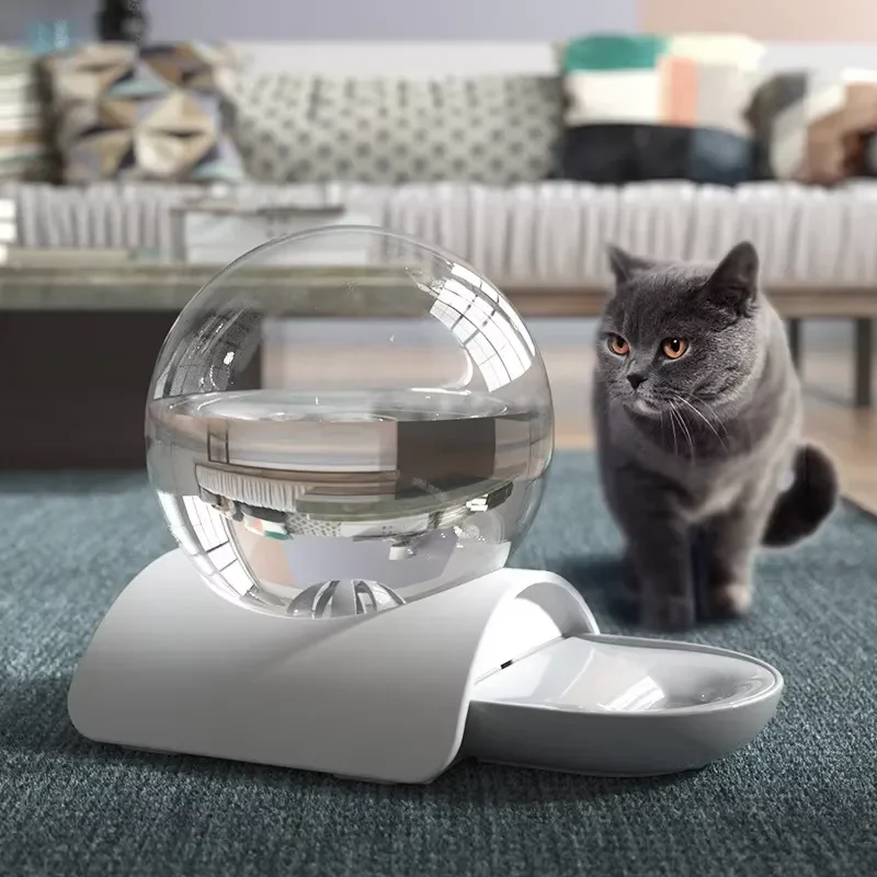 Automatic Pet Water Fountain for Cats and Dogs PP Material Drinking Bowl Moisture Proof Design No Plug Required Accessories
