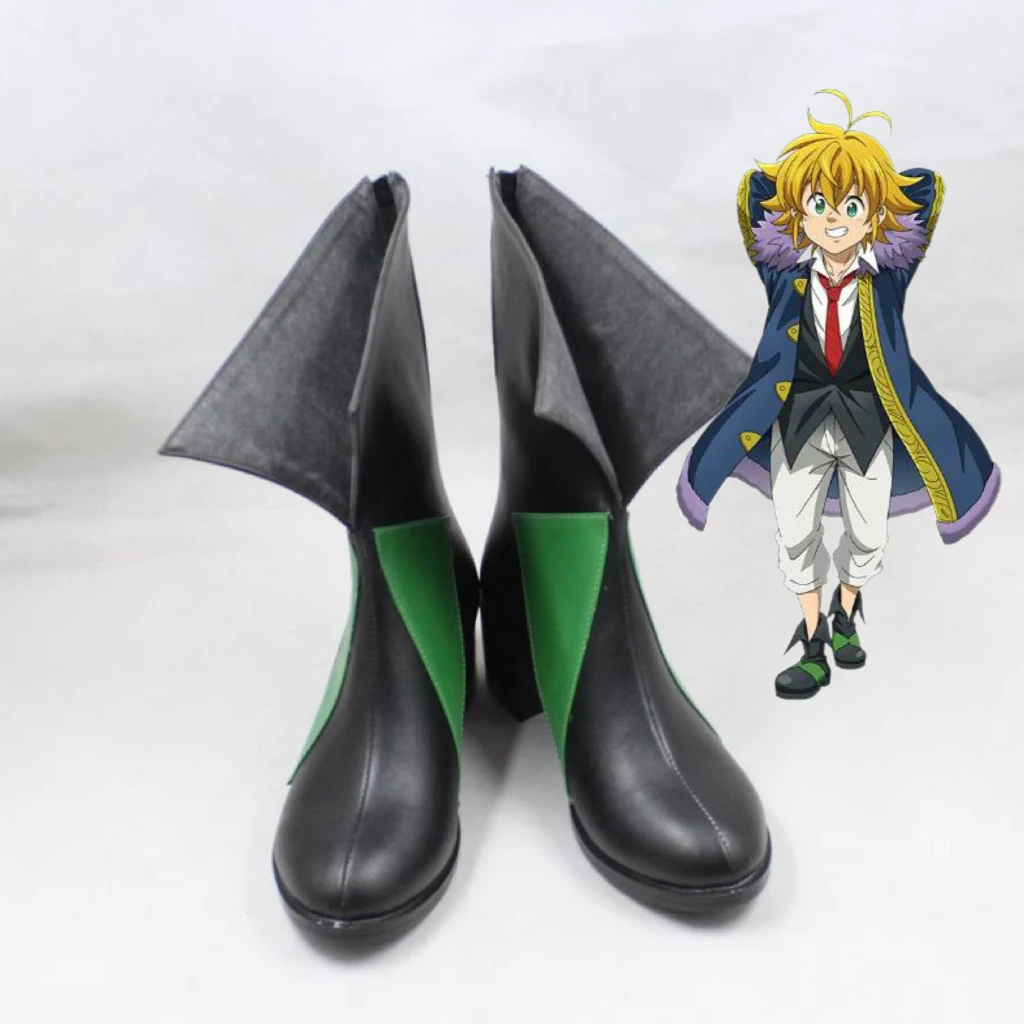 

The Seven Deadly Sins Dragon's Sin of Wrath Meliodas Cosplay Shoes Handmade Faux Leather Boots Costume Boots