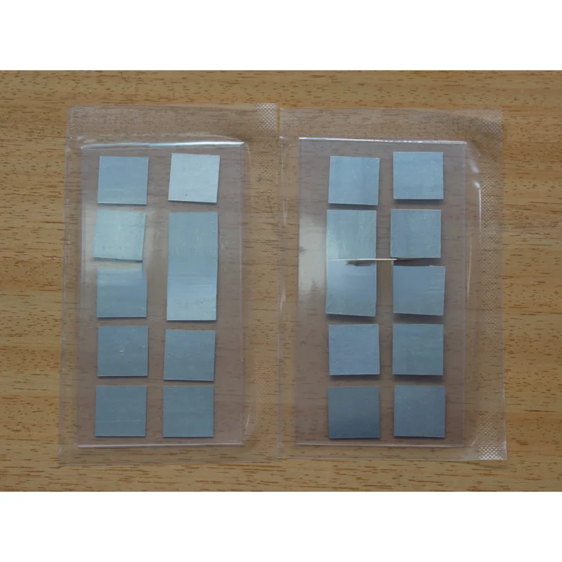 10Pcs Sheet Indium Foil Elemental Indium 30mm*30mm*0.05mm Laser Electronic Electrode Material