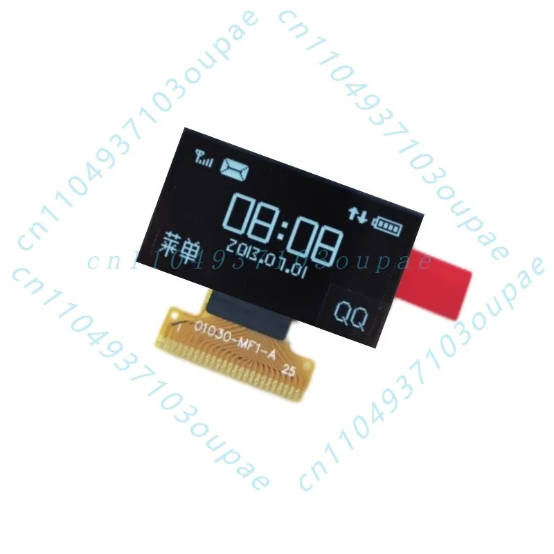 5Pcs 1.04 inch OLED monochrome display white light display resolution 128 × 32 monochrome screen adapter board