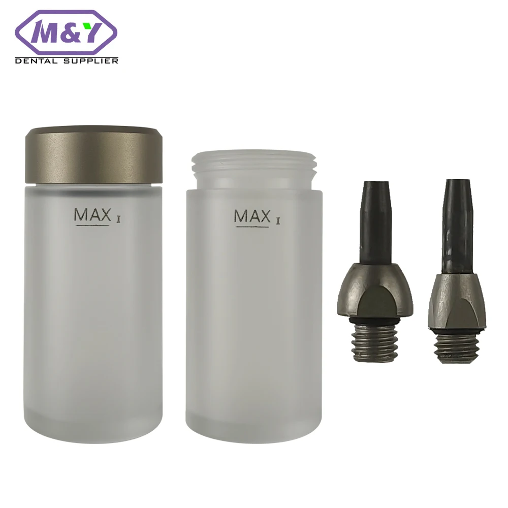 Dental M&Y Aluminum oxide sandblasting gun air polisher prophy accessory Powder tank Sand storage bottle Nozzle Gun head