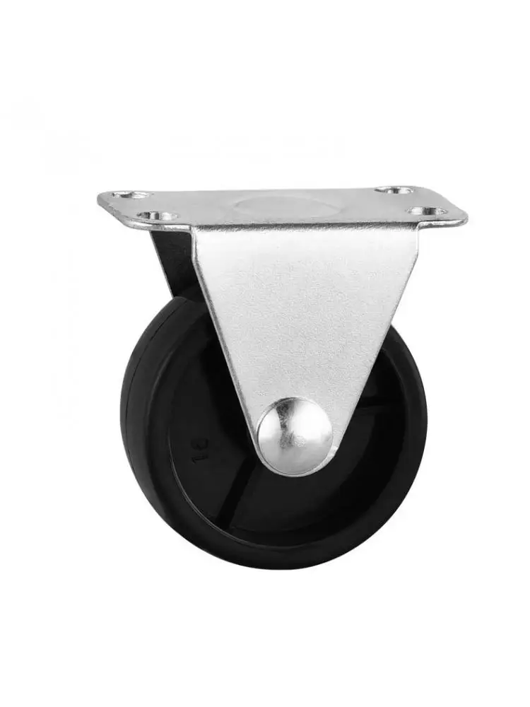 4 Pcs/Lot 1.5 Inch Black PP Directional Caster Diameter 40mm Light Shelf Roller Children's Bed Drawer Wheel