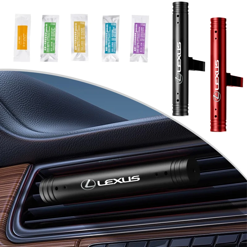 Car logo Scented Stick Perfume Fragrance Decoration for Lexus CT200h F sport ES LS IS GS LC RC RX UX NX LX GX Car Accessories