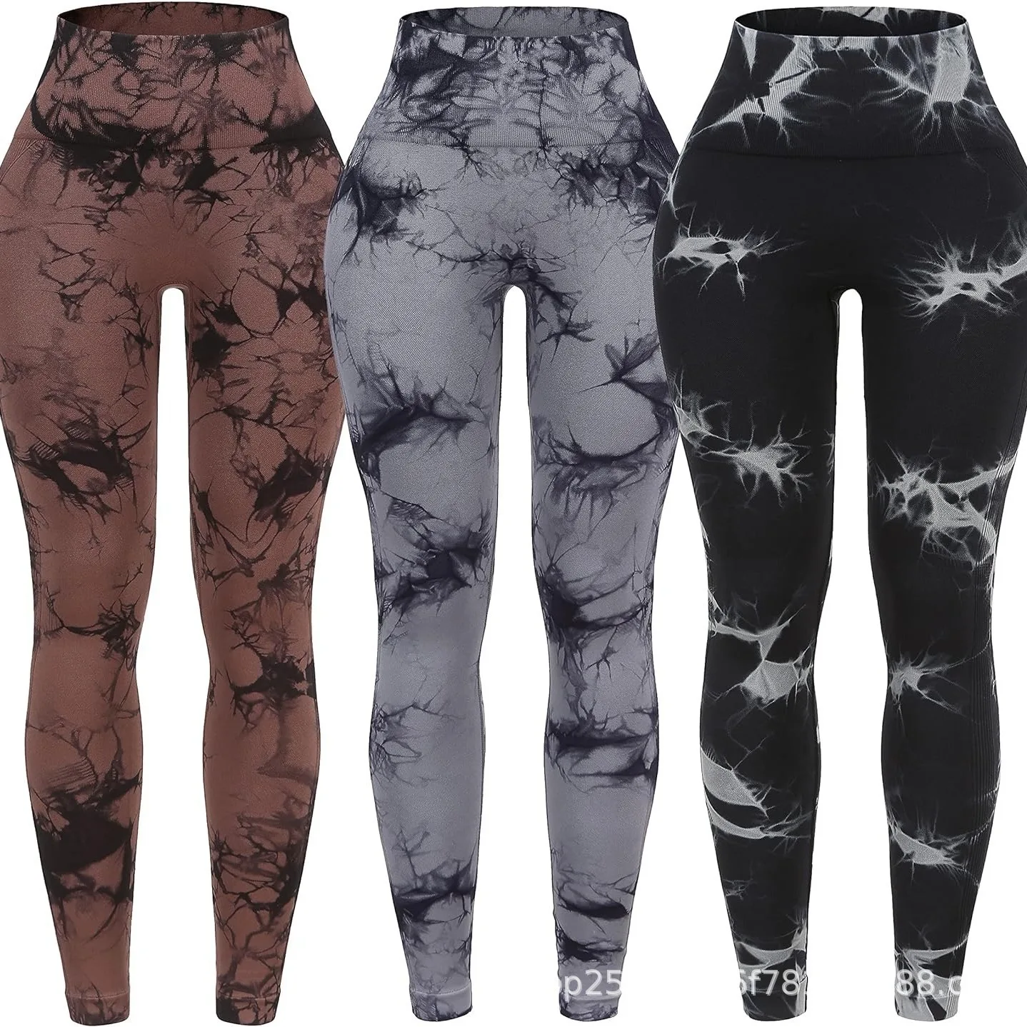 

Tie-dye Yoga Leggings Women's High Waist Tight Quick-drying Sports Backing Peach Hip-lifting Running Fitness Compression Pants