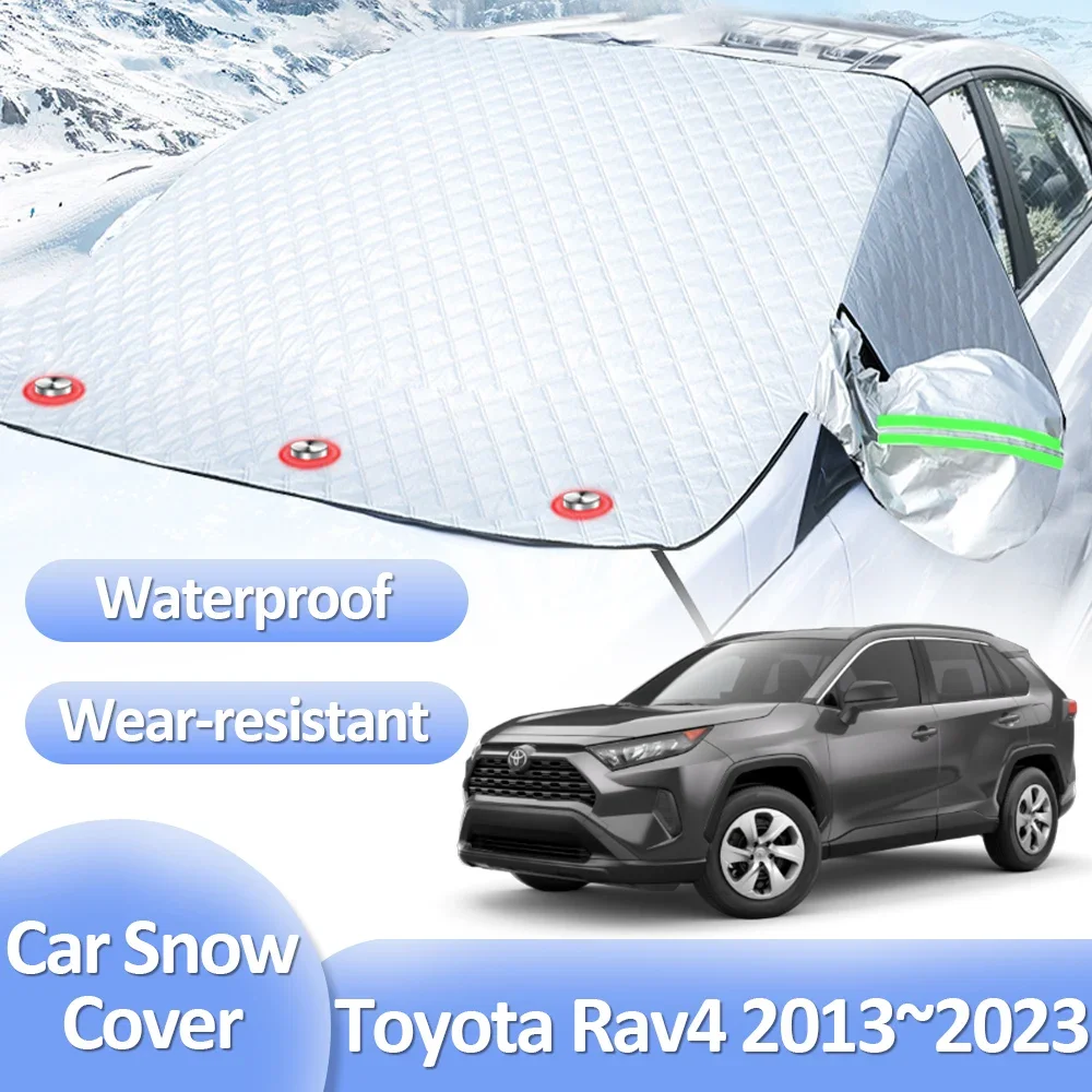 

Snow Covers for Toyota Rav4 XA40 XA50 XLE Hybrid 2013~2023 Anti-Frost Winter Windshields Ice Protection Exterior Auto Accessorie