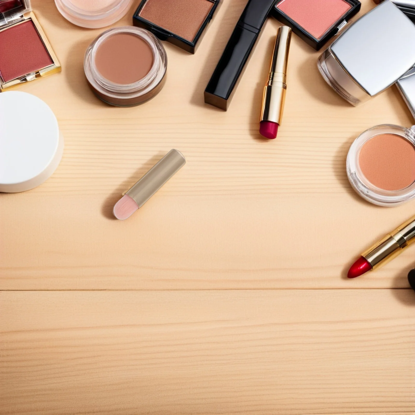 Set di mini pennelli per trucco da 12 pezzi: applicatore portatile multiuso per correttore per occhi eyeliner per labbra per setole morbide compatte da viaggio