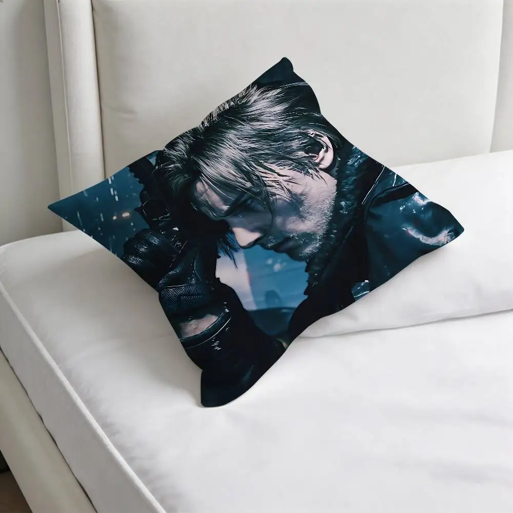 L-Leon S. Kennedy R-RE9 Decorative Square Pillow Cover Soft & Comfortable Pillow Case Sofa Bed Home Decoration