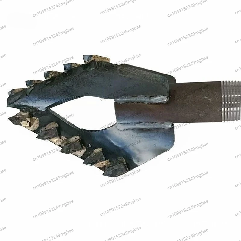 1PC Water Well Drilling Super Hard Alloy Drill Bit/Electric Drilling Rig/3 Wing Rock Drill Bit,One Inch Drill Pipe
