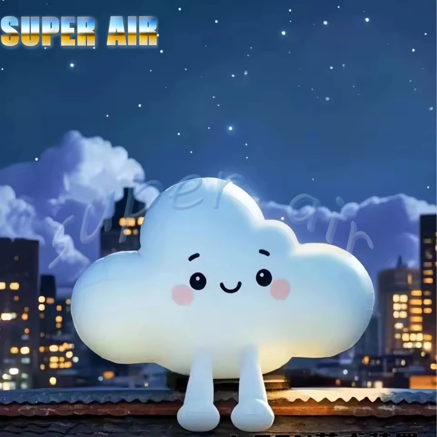 โมเดลตกแต่งเป่าลมรูปเมฆน่ารัก ดีไซน์สวย พร้อมไฟ มีจำหน่าย