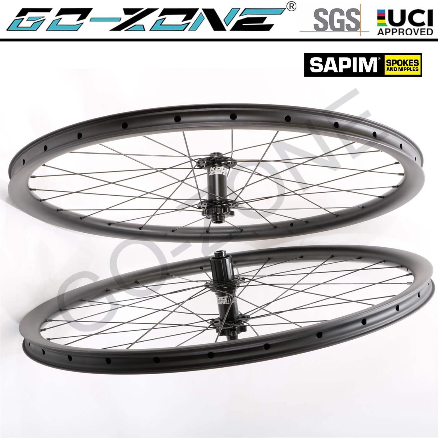 Bicycle Accessories 27.5er Carbon MTB Wheels Koozer XM 390 Sapim UCI Quality Thru Axle / Quick Release/Boost Carbon MTB Wheels