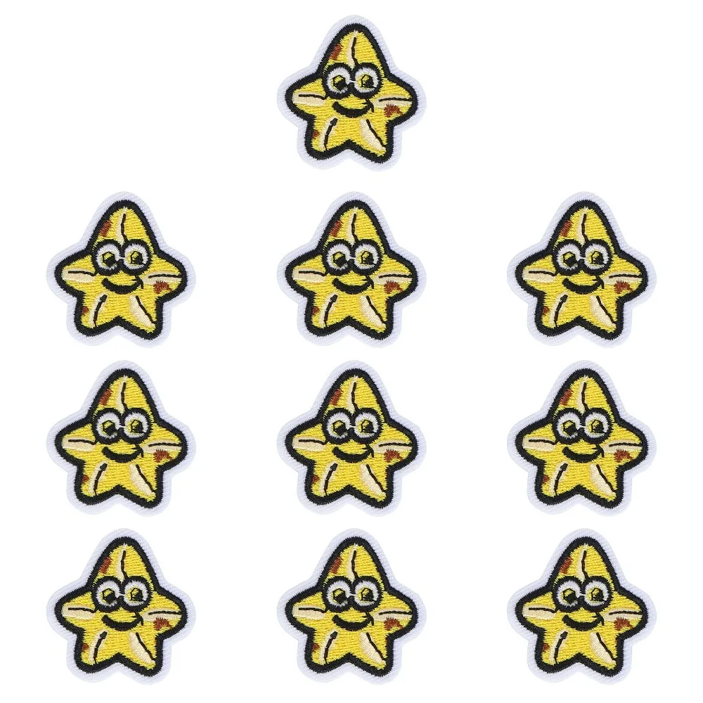 10Pcs Decorative Embroidered Design Cloth Stickers Vivid Pattern Fabric Patches Embroidered Patches For Clothes