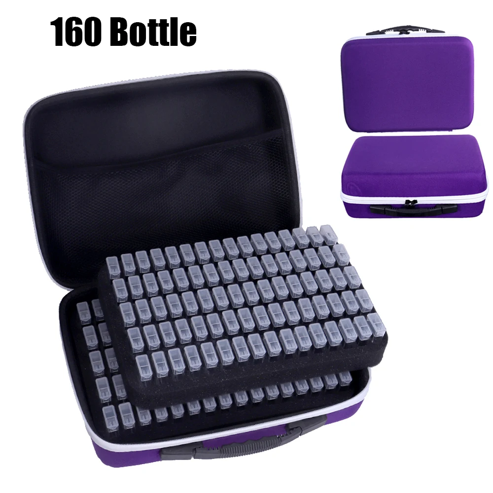 NEW 108/114/120/140/160 Bottles Diamond Painting Storage Container Case Stickers And Funnel Beads Storage Box Organizer Tool