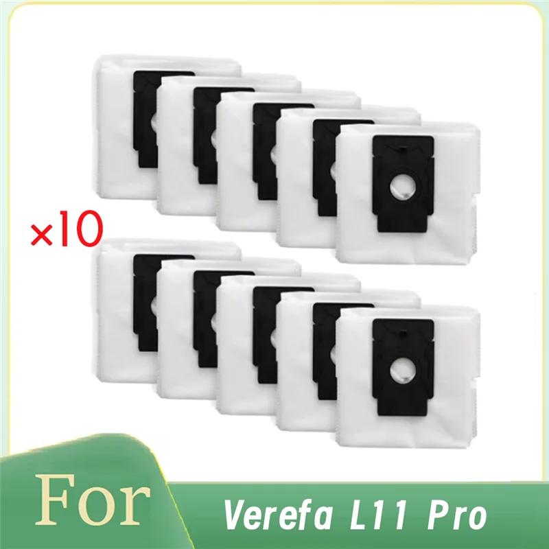 Y15A 10 قطع سعة 4 لتر أكياس الغبار للمكنسة الكهربائية Verefa L11 Pro كفاءة التنظيف المحسنة