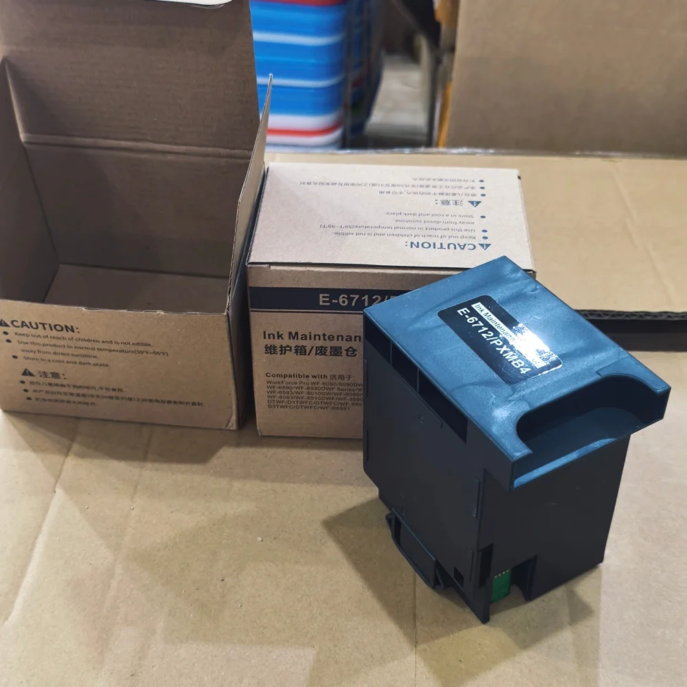 

5X T6712 T671200 Ink Maintenance Box for EPSON WF 6090 6590 8010 8090 8510 8590 WF6090 WF6590 WF8010 WF8090 WF8510 WF8590