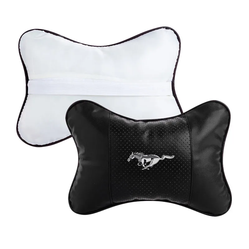 Car Seat Headrest Pillow Neck Support Protector Cushion Car Accessories For Ford Mustang Universal Big Size Mustang Shelby GT