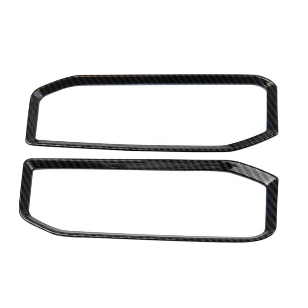 

For Toyota-Tundra 2022 Car Carbon Fiber ABS Seat Button Adjustment Bezel Decoration Cover Trim