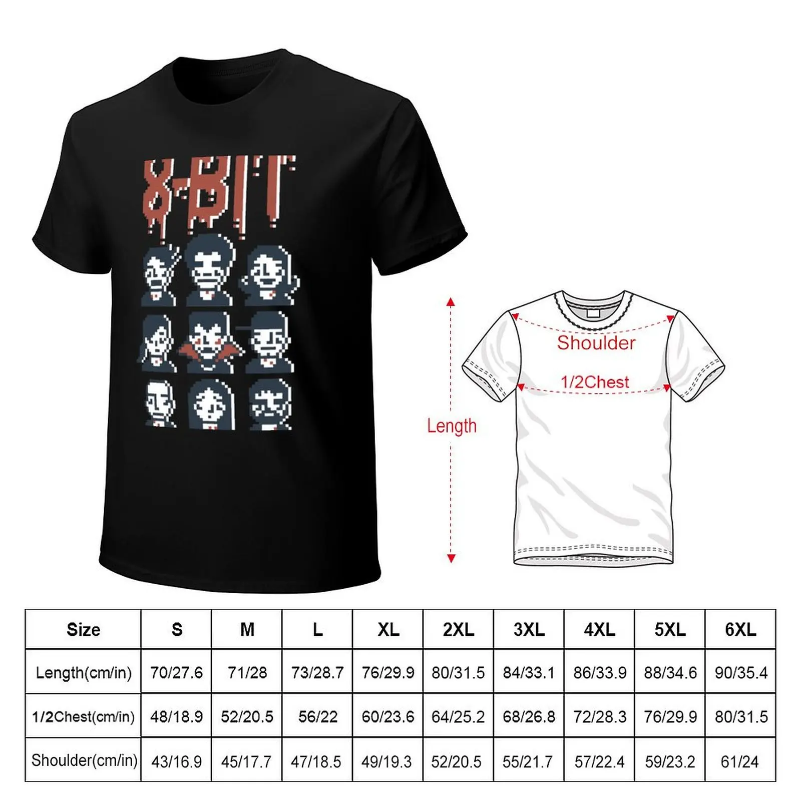 8-Bit By A Vampire T-Shirt t shirts for man slim fit T-Shirt