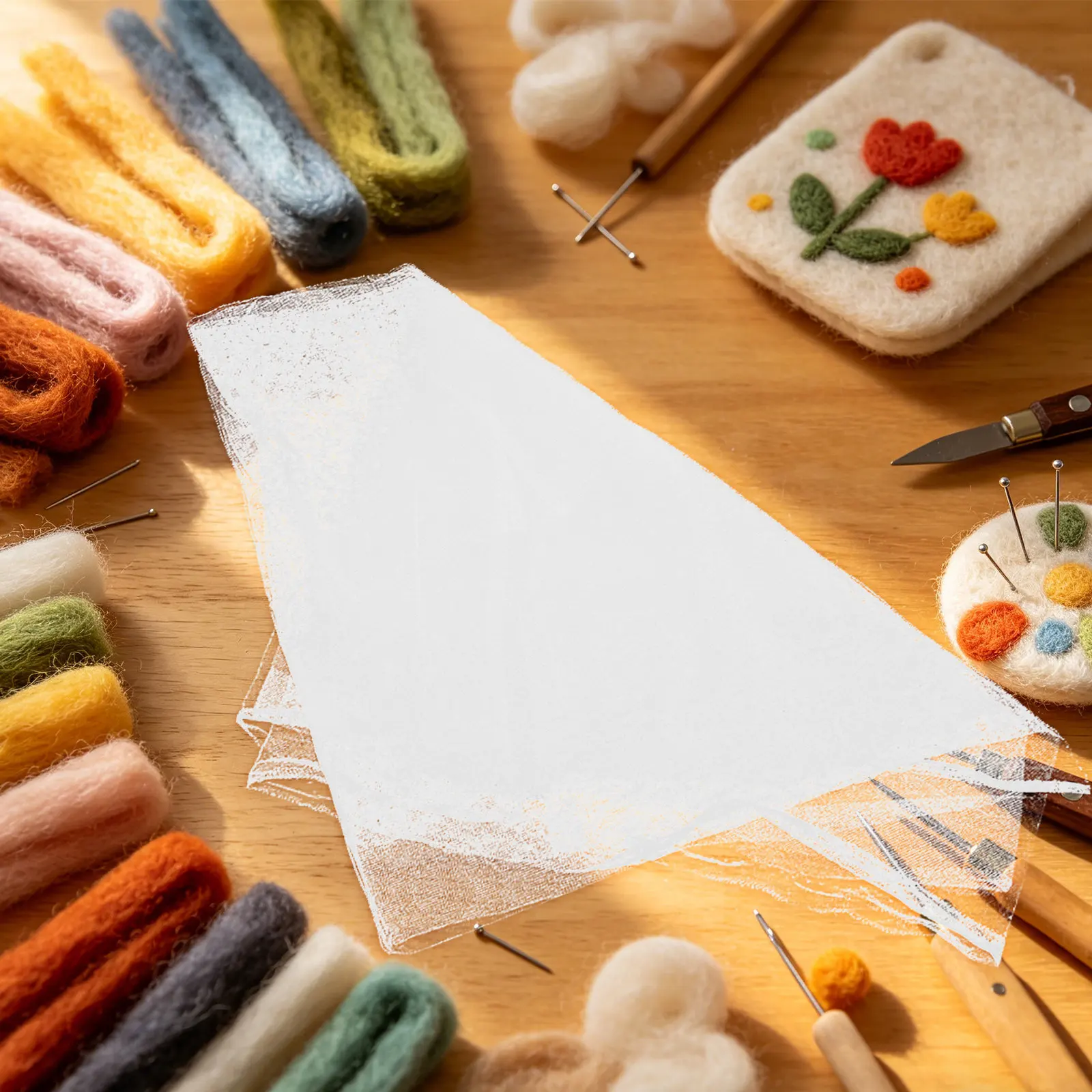 Felt Sheet Wool - 5 Stück Nassfilz-Netzgewebe, Wollfilzplatte, 1 mm