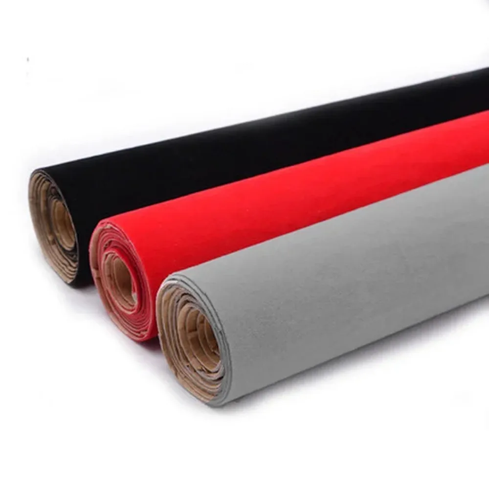 40x148cm Self Adhesive Car Interior Soft Velvet Fabric Velour Felt Sticker Vinyl Film DIY Handmade Car Decoration