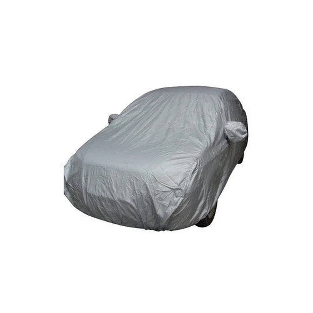 ผ้าคลุมรถเต็มรูปแบบหิมะน้ําแข็งฝุ่น Sun UV Shade COVER พับได้ Silver ขนาด S-XXL Auto Car Outdoor Protector COVER