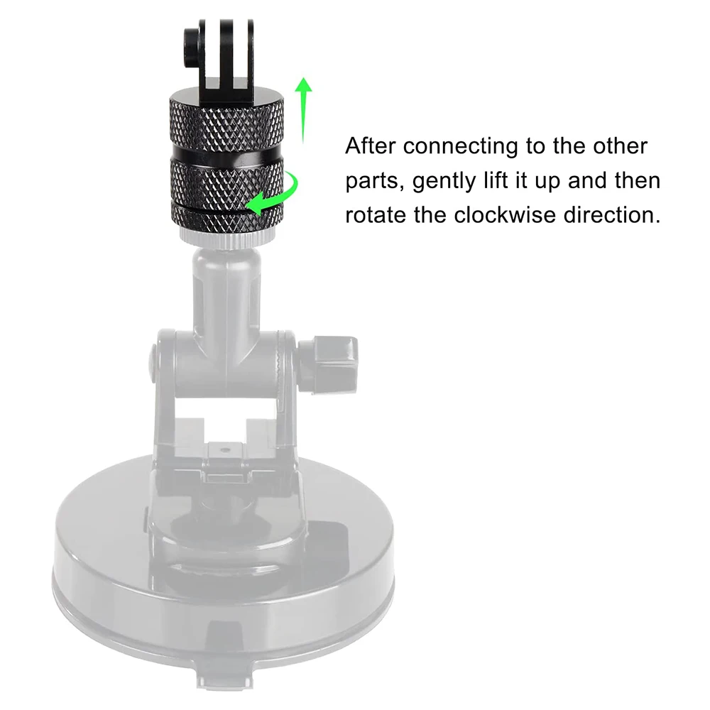 Aluminum Camera Mount 360 Degree Rotation Tripod Adapter for GoPro Sony Xiaomi AKASO Camparki Action Camera Accessories