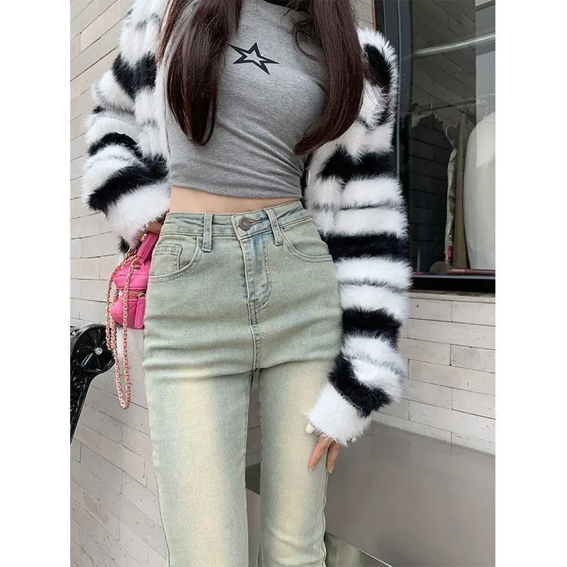 

Baggy Jeans Women Gothic Style Bootcut Denim Y2K Black Korean Fashion Harajuku Vintage Streetwear High Waist Wide Leg Boyfriend