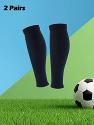 2 Packs Men's Grip Soccer Socks and Football Leg Cover, Non-Slip Leg Shin Guards Cover for Basketball, Football, Sports