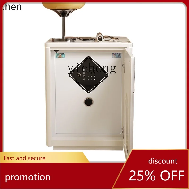 ZML bedside table safe simple modern bedroom multi-function large capacity smart fingerprint lock small cabinet