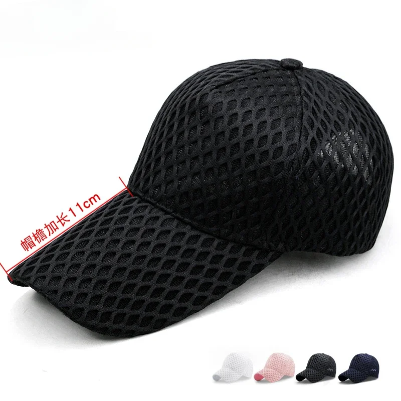 Big Bone Man Oversize Trucker Caps Cool Sun Hats Men Women Plus Size Hollow Out Baseball Caps M 56-60cm L 60-62cm Bonnet Homme