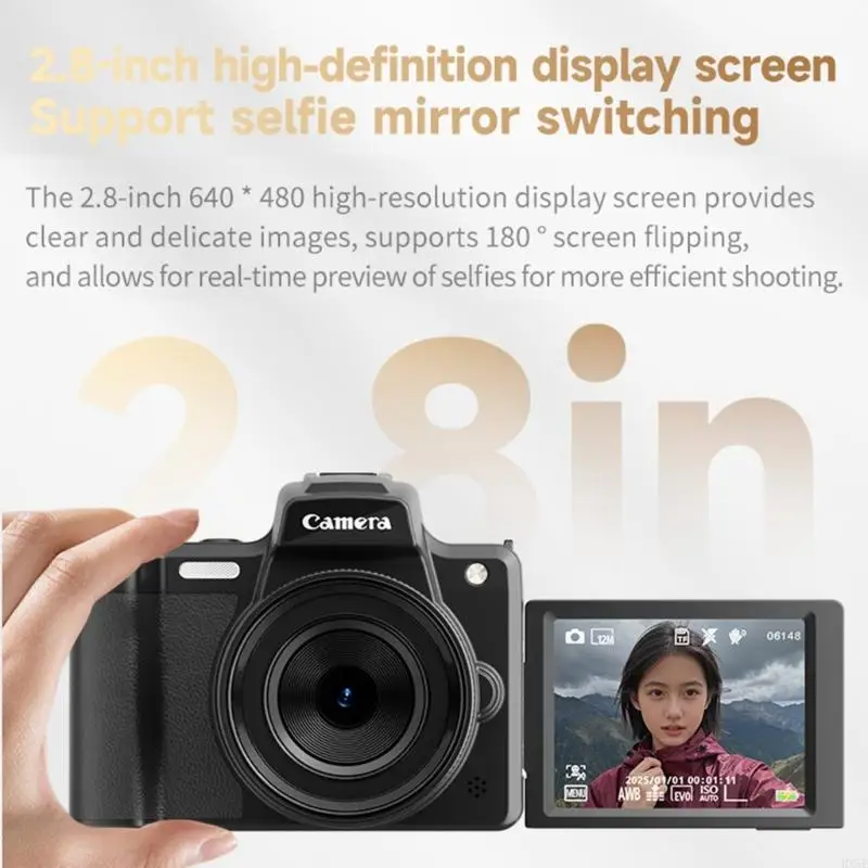 Advanced 68MP Digital Camera with TouchScreens And OTGs Support For Photo Video Quality HX5E