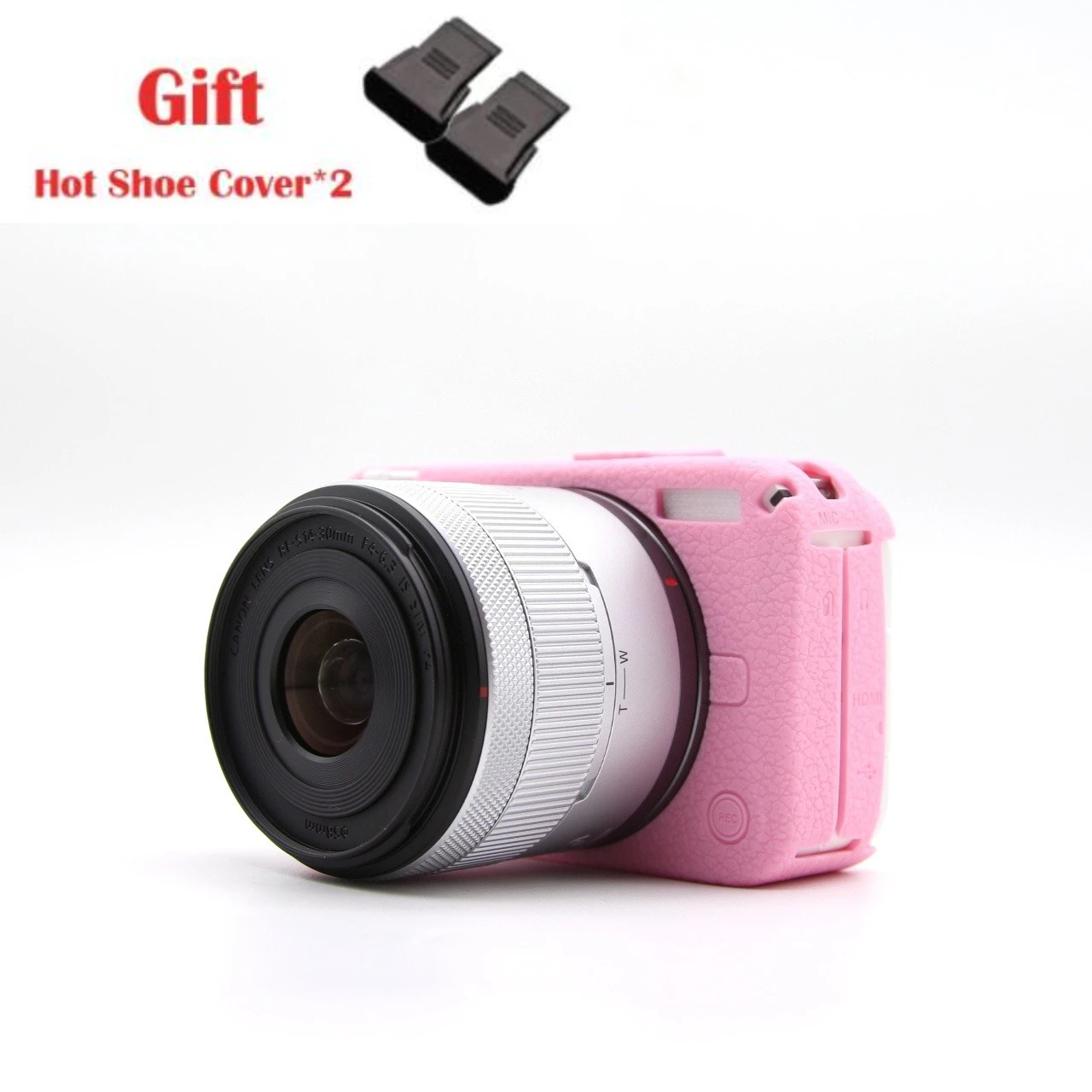

Protective Body Case Skin protector cover For Canon EOS R50V camera silicone case camera bag + Hot Shoe Cover