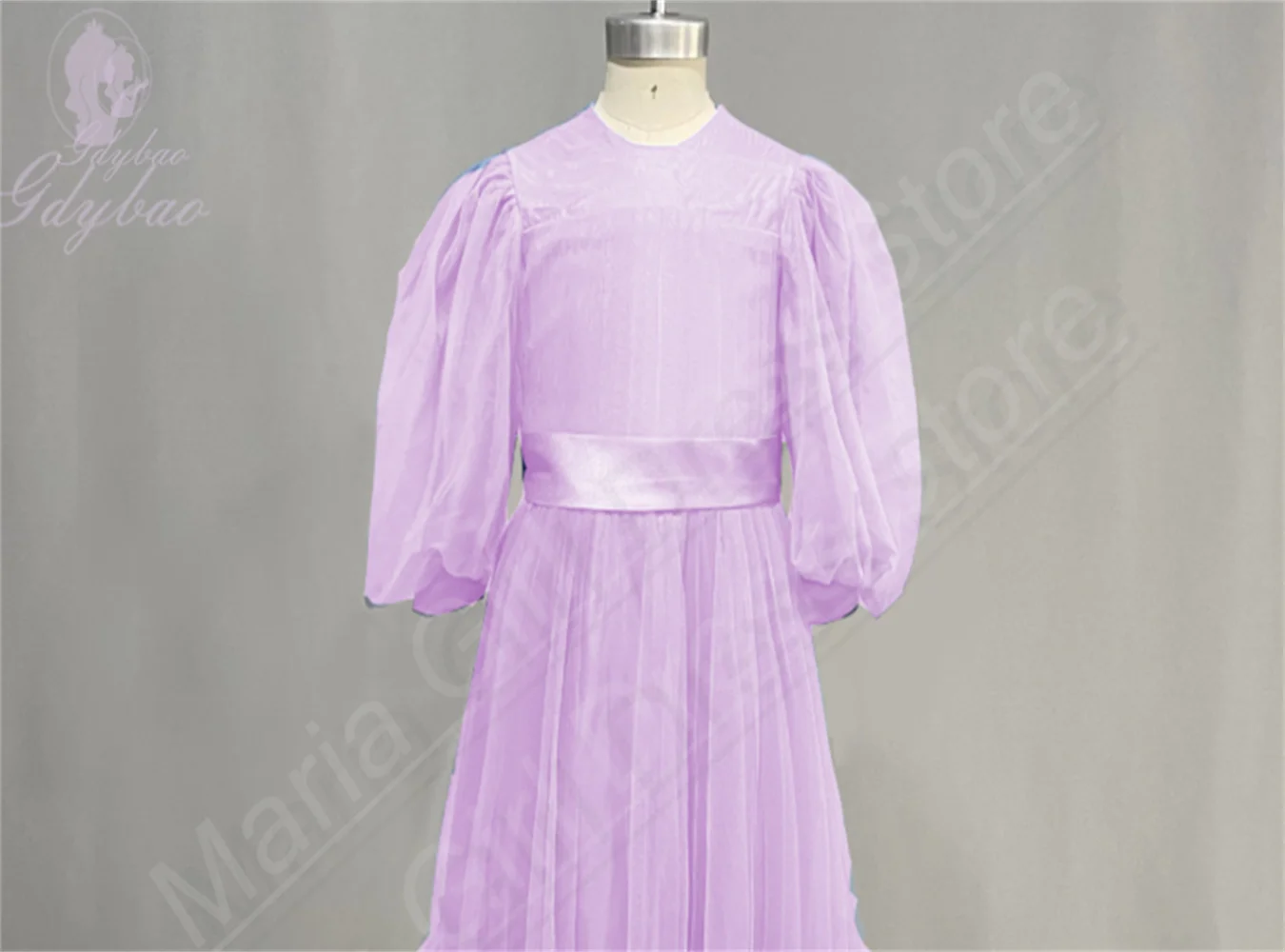 

Customized Tulle Puff Sleeves Flower Girl Dress Ruffles Pleated Floor Length Sashes Junior Junior Wedding Bridesmaid Dresses