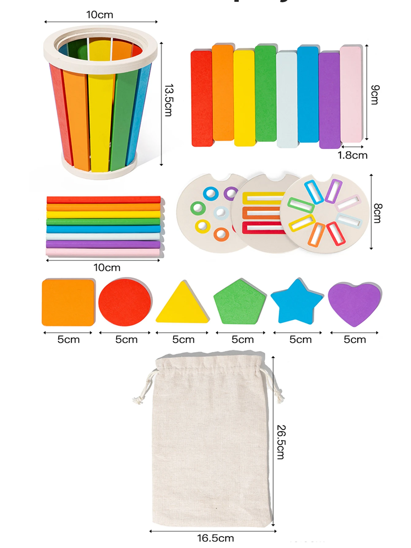 ألعاب مطابقة لفرز الألوان من مونتيسوري لعبة التعرف على الأشكال الخشبية للأطفال تعلم الرياضيات ألعاب تعليمية للأطفال الصغار هدايا محرك دقيقة