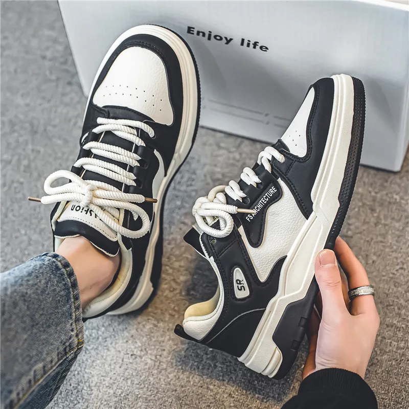 

Мужская повседневная обувь, кожаная обувь на вулканизированной подошве, удобные кроссовки, мужская спортивная обувь, Zapatos De Hombre