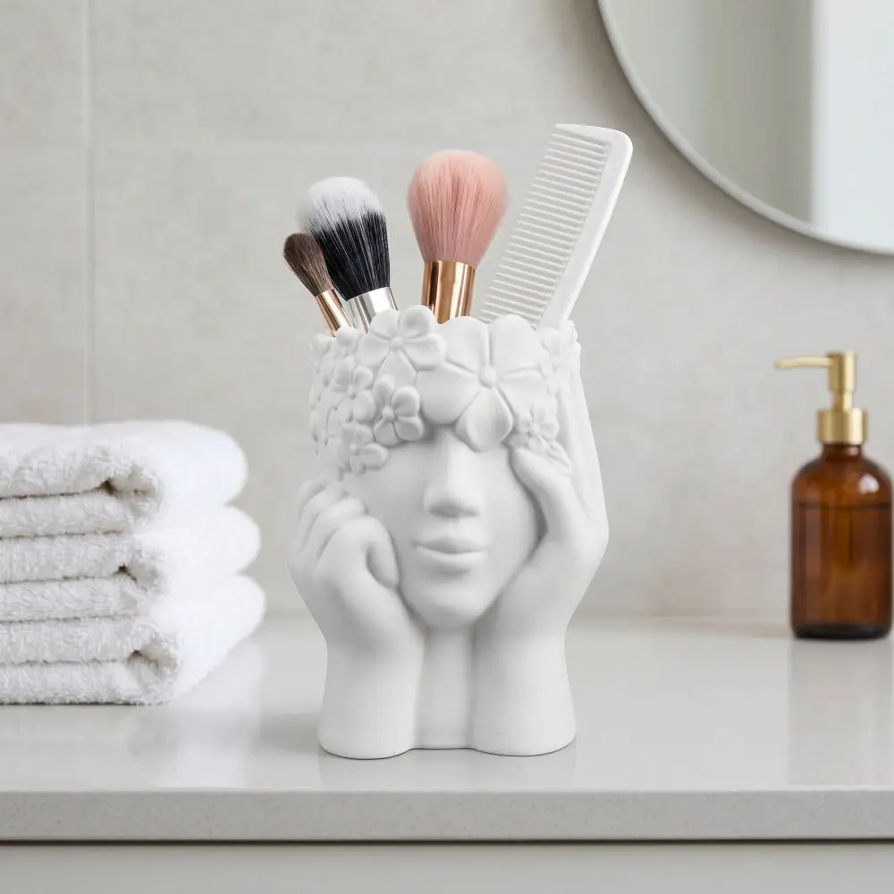Container Multifunctional Storage Box Ornaments Creative Desk Decoration Flower Vase Pencil Holders Desktop
