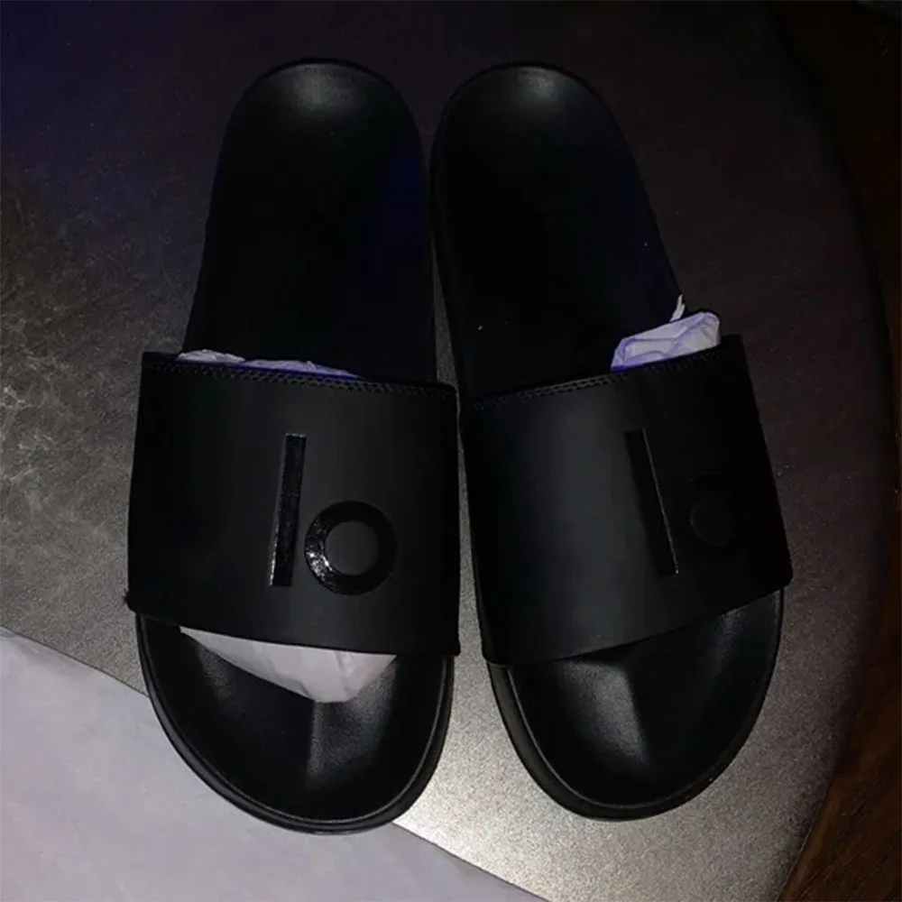 LO Men's It Slide Men's Women's Non Slip Black Slippers for Outdoor and Indoor Leisure Comfortable Beach Sandals Unisex style