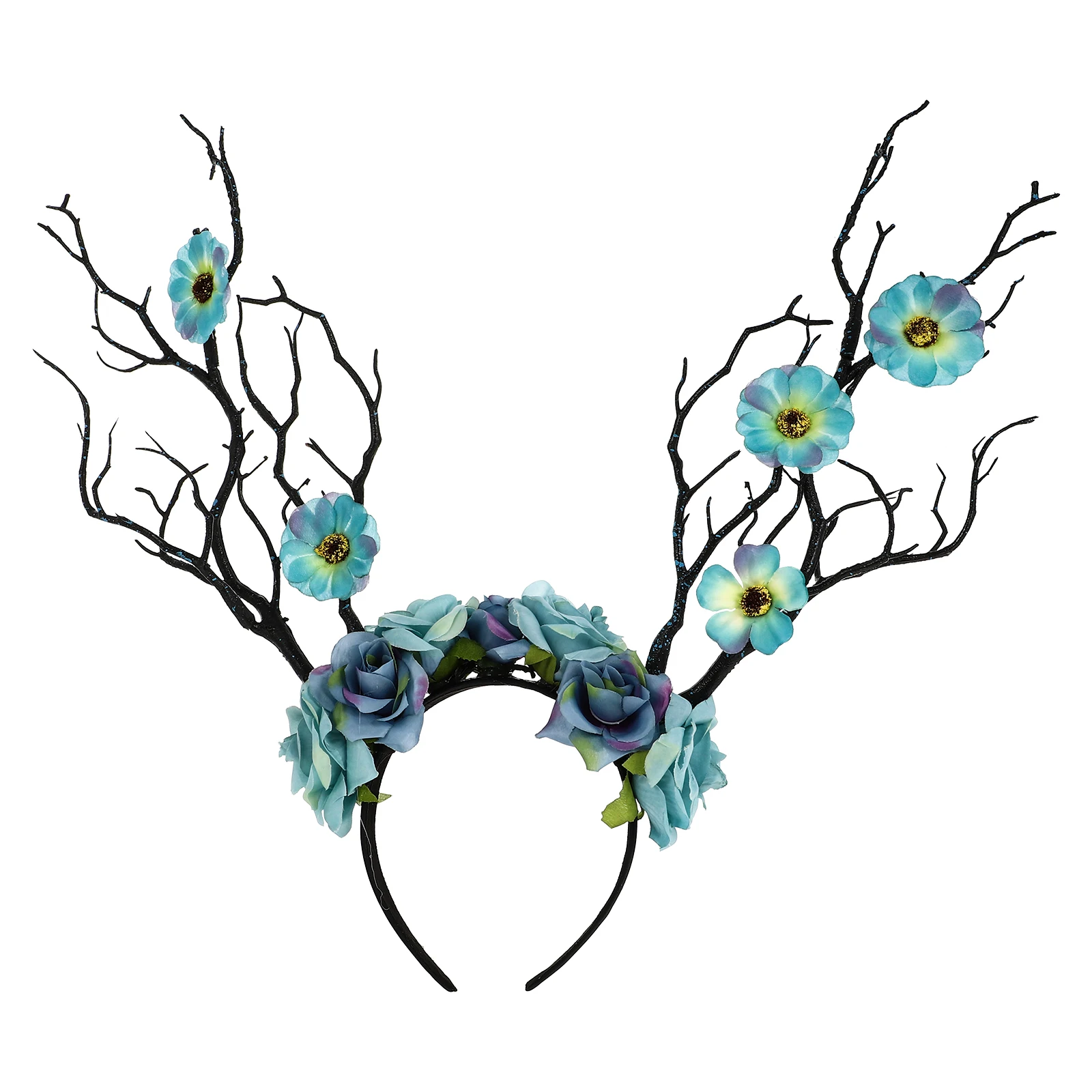 

1pc Antler Headband Deer Horn Hair Hoops Premium Festival Party Costume Accessory Flower Headdress Hair Decor For Women Cosplay