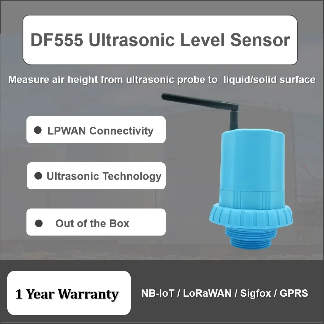 High Quality Wireless Non-contact Smart IoT GPS Ultrasonic Water Liquid Tank Fill Level Distance Sensor Monitoring System